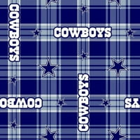 Dallas Cowboys 58 Avluya Göre% 100 Polyester Polar Spor Logo Kumaş, Mavi