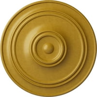 1 4 OD 1 8 P Küçük Klasik Tavan Madalyonu, El Boyaması Yanardöner Altın