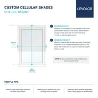 Custom Essentials Koleksiyonu, kablosuz ışık filtreleme hücresel gölge, Krem, 5 8 Genişlik 48 Uzunluk