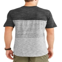 Erkek Üç Panelli Cep Tişört, 5XL boyutuna kadar