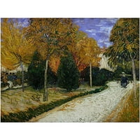 Ticari Marka Sanatı Arles 1888'deki Parkta Yol Vincent van Gogh'un Tuval Sanatı