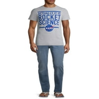 Roket Bilimi Mizah erkek ve Büyük erkek grafikli tişört