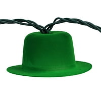 Yeşil Derby şapka Seti Aziz Patrick Günü yenilik ışıkları - Yeşil tel