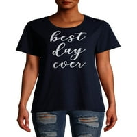 Positivitees kadın En İyi Gün Hiç Senaryo T-Shirt