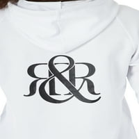 Rock & Republic Kadın Kırpılmış Logo Kapüşonlu Sweatshirt